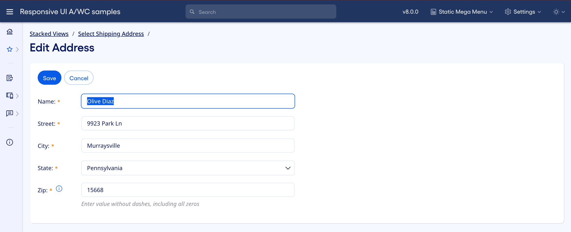 Example: tertiary activity